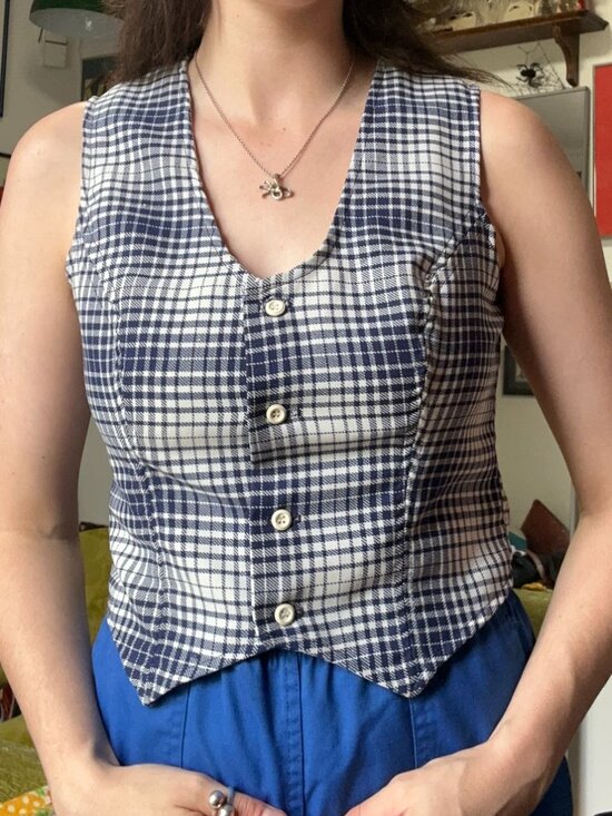 Jantzen Tops - Vintage Jantzen Stripe & Polka Dot Vest